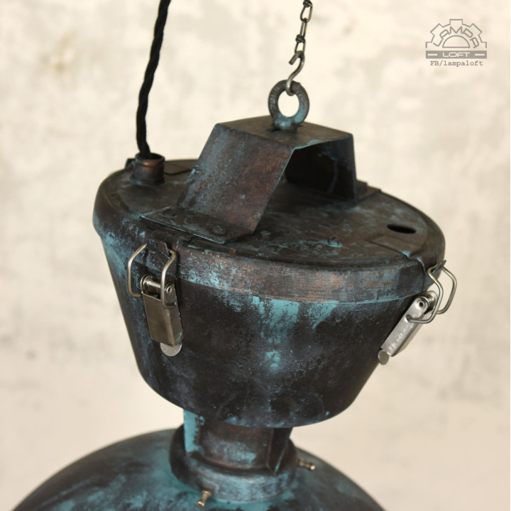 Lampa industrialna Glamox z lat 70'