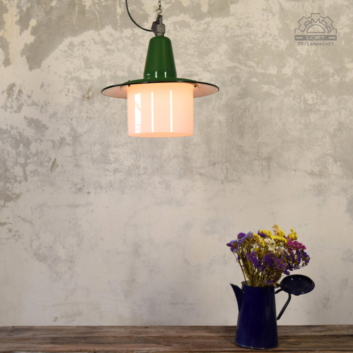Emaliowana lampa industrialna OBp-2