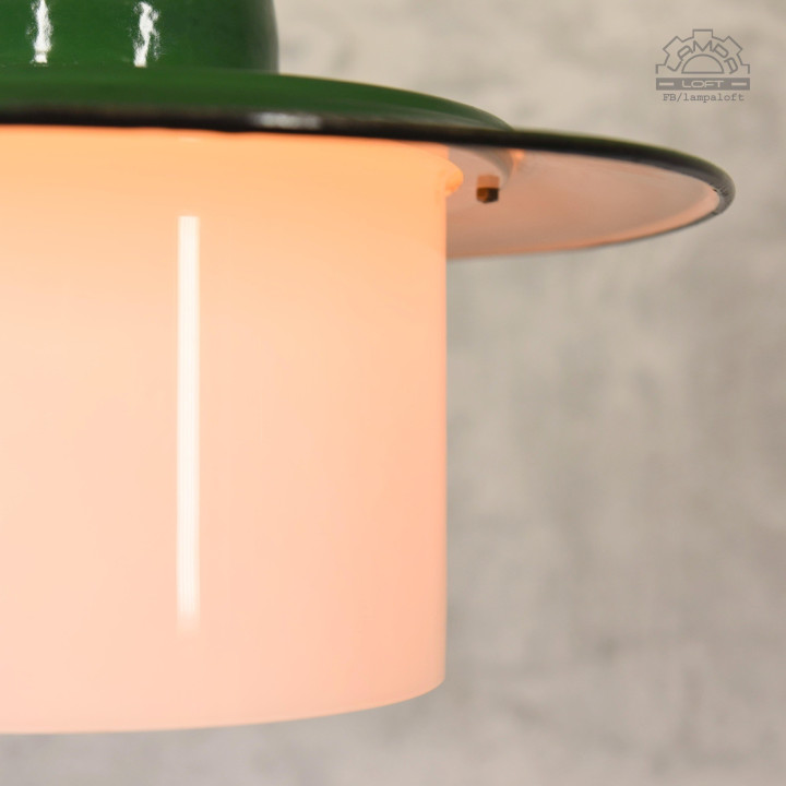 Emaliowana lampa industrialna OBp-2