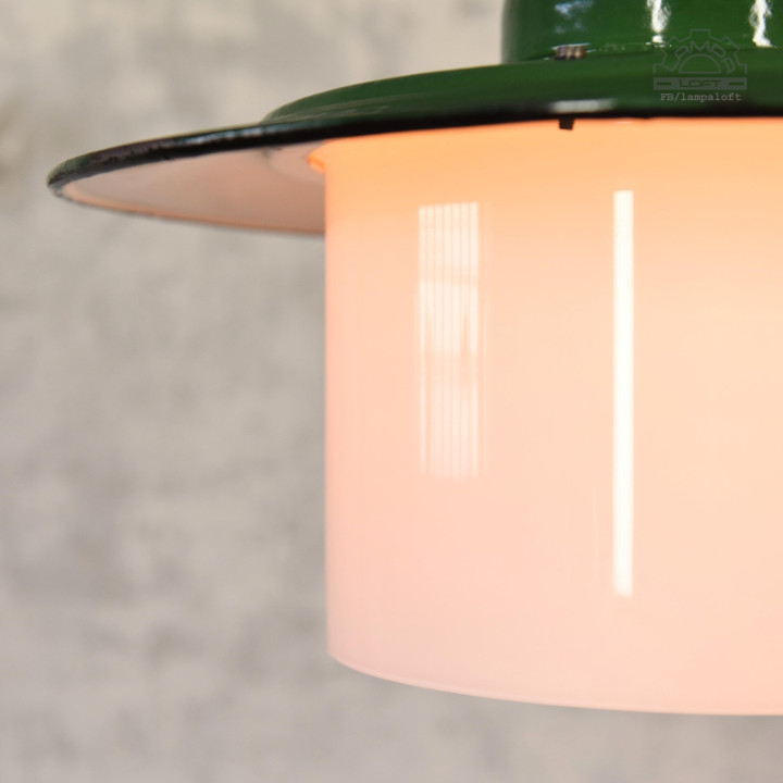 Emaliowana lampa industrialna OBp-2