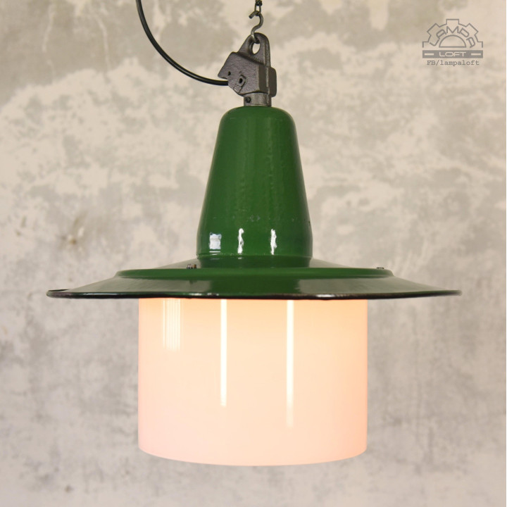 Emaliowana lampa industrialna OBp-2