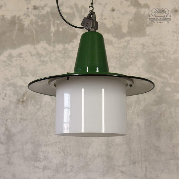 Emaliowana lampa industrialna OBp-2