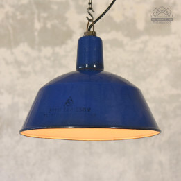 Węgierska lampa emaliowana z lat 60'