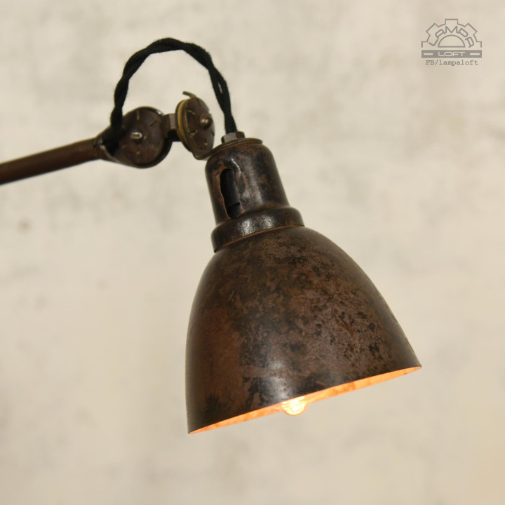 Lampa przegubowa A. Marciniak z lat 30'