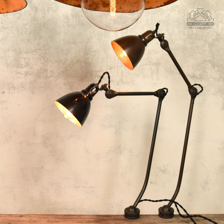 Lampa przegubowa A. Marciniak z lat 30'
