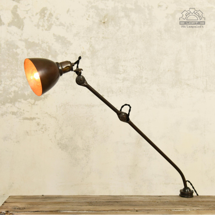 Lampa przegubowa A. Marciniak z lat 30'