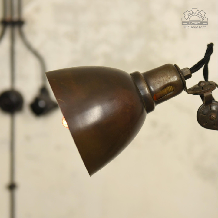 Lampa przegubowa A. Marciniak z lat 30'