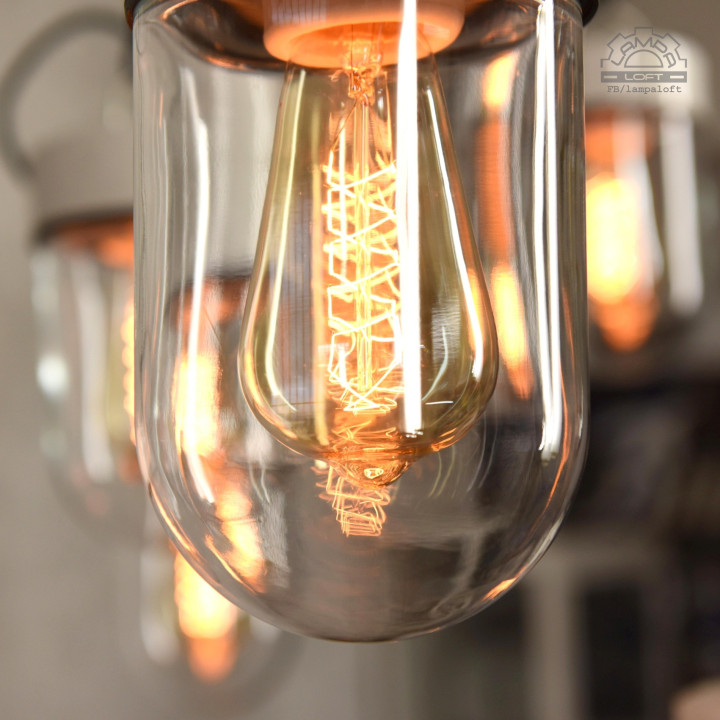 Wisząca lampa porcelanowa