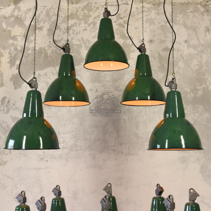 Odrestaurowane lampy industrialne OBg-3