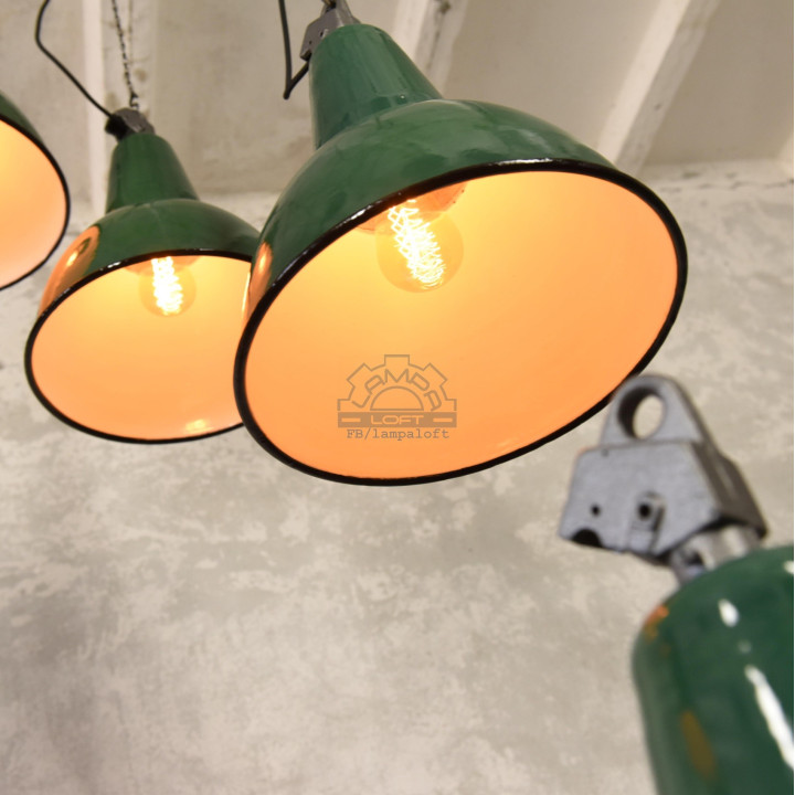 Odrestaurowane lampy industrialne OBg-3