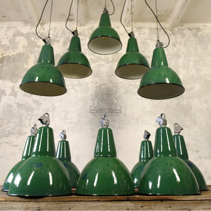 Odrestaurowane lampy industrialne OBg-3