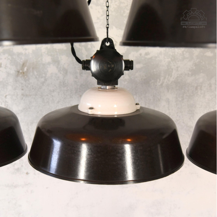 Bakelitowe lampy z lat 50'