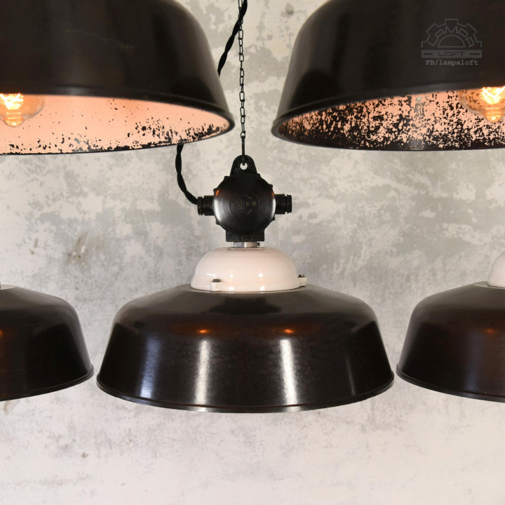Bakelitowe lampy z lat 50'