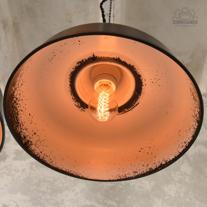 Bakelitowe lampy z lat 50'