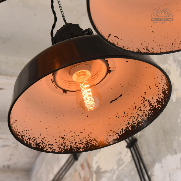Bakelitowe lampy z lat 50'