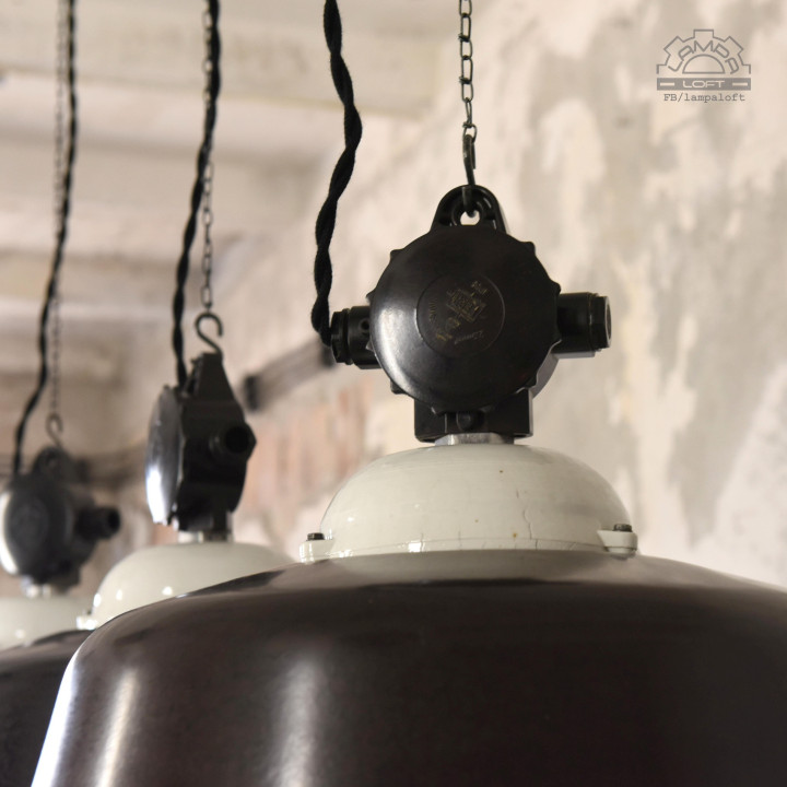Bakelitowe lampy z lat 50'