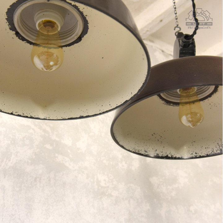 Bakelitowe lampy z lat 50'
