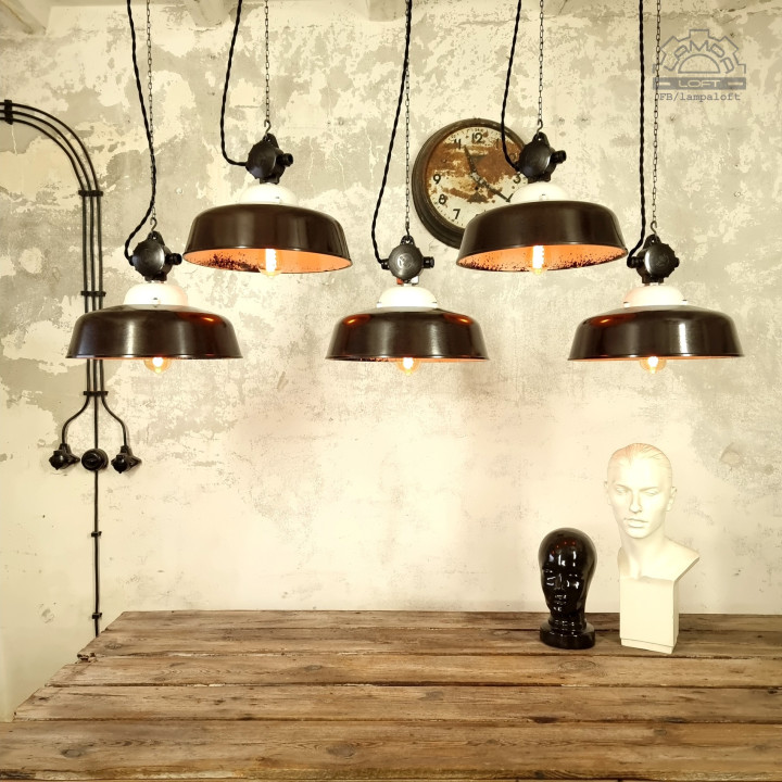 Bakelitowe lampy z lat 50' APOLDA