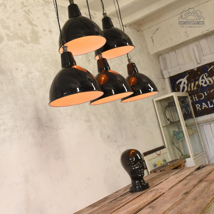 Lampy industrialne OBg-2 z lat 60'