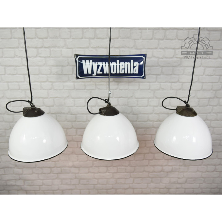 Lampa industrialna OPC-250 z lat 70