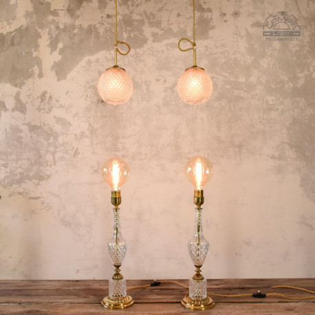 Lampy kryształowe z lat 70'