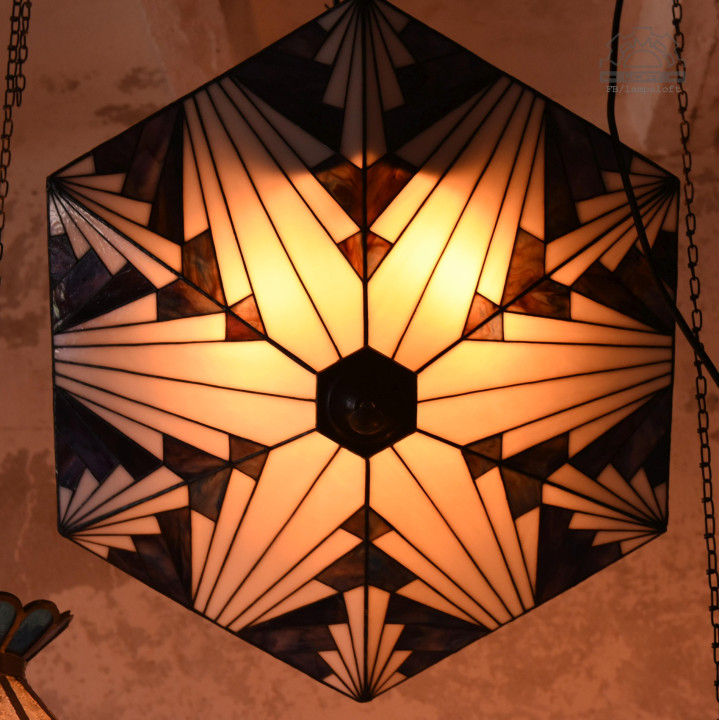 Lampy witrażowe w stylu Tiffany