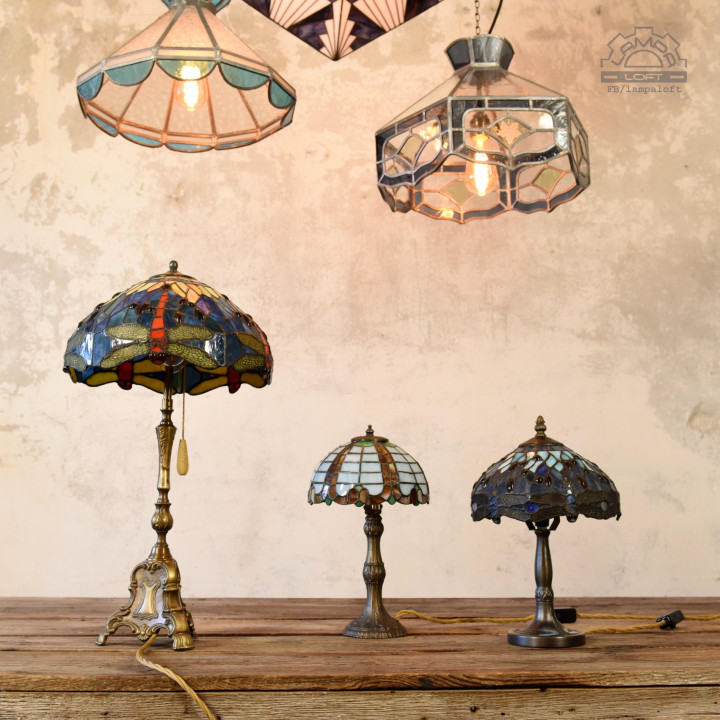 Lampy witrażowe w stylu Tiffany