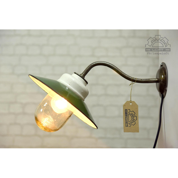 Kinkiet porcelanowy z lat 50'