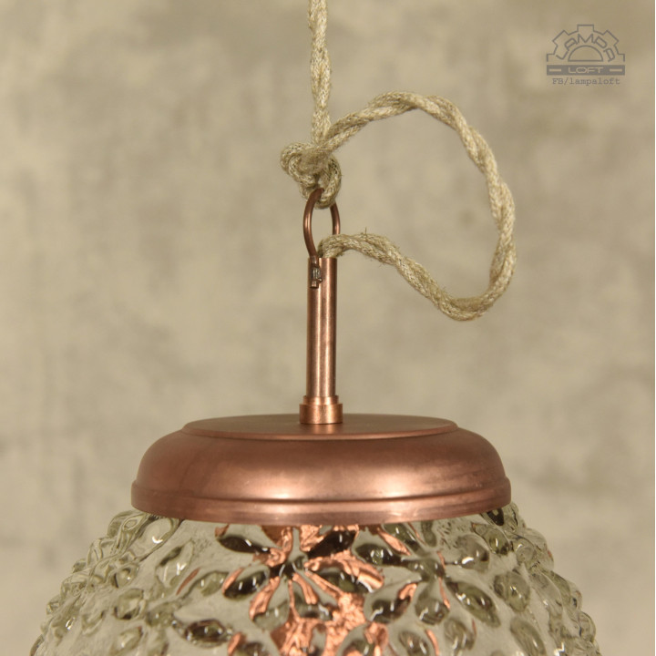 Lampy z kloszem szklanym z lat 70'