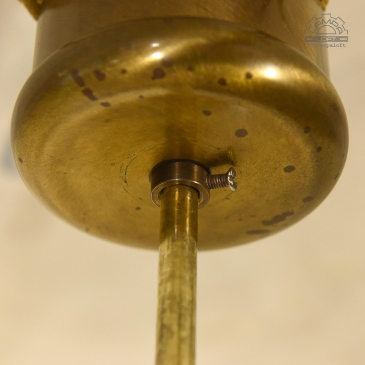 Lampa Fischer Leuchten z kloszem szklanym Murano lata 60'