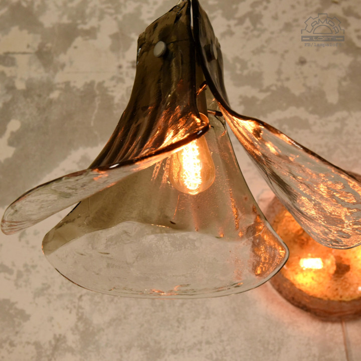 Kalmar Murano  Lampa wisząca projekt Carlo Nason  Vintage lata 70.