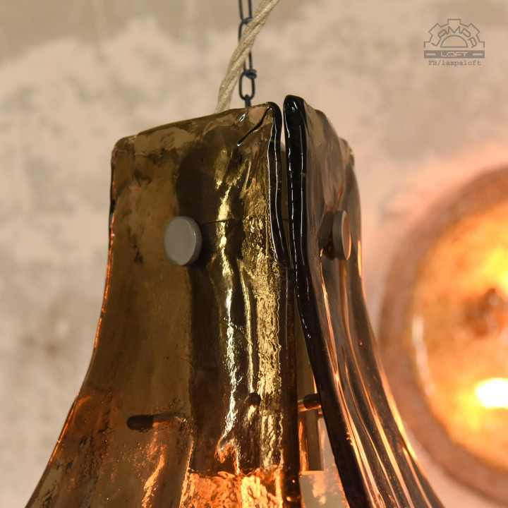 Kalmar Murano  Lampa wisząca projekt Carlo Nason  Vintage lata 70.