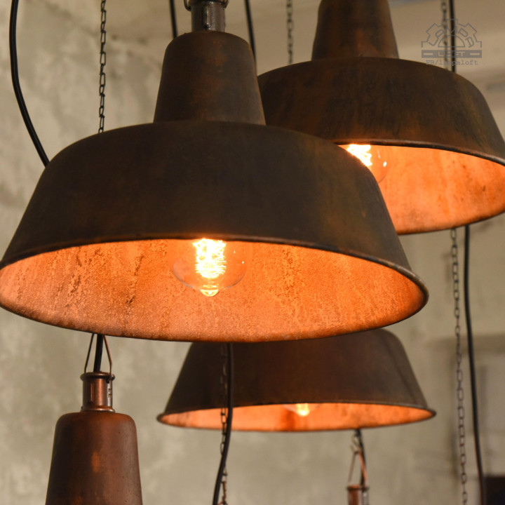 Lampy industrialne OBs-2 z lat 60'