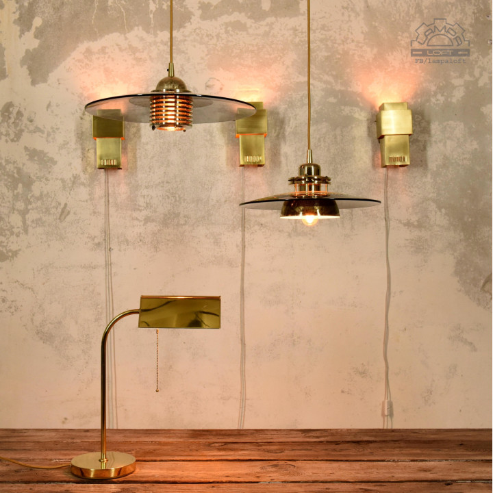 Lampa biurkowa z lat 70'