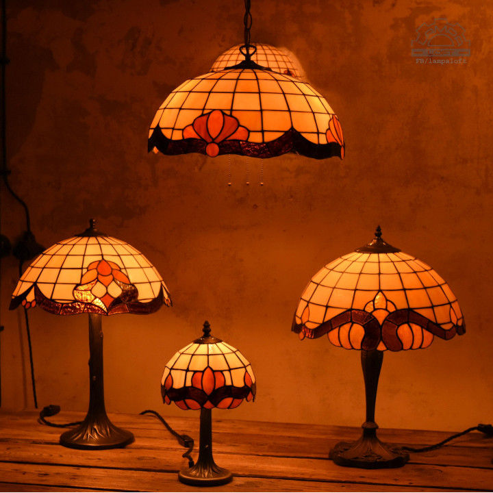 Lampy witrażowe w stylu Tiffany
