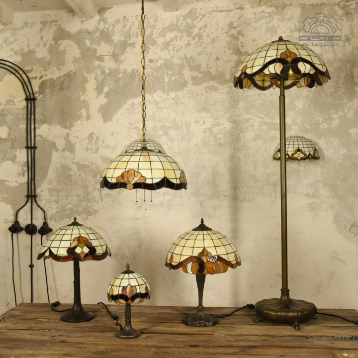 Lampy witrażowe w stylu Tiffany