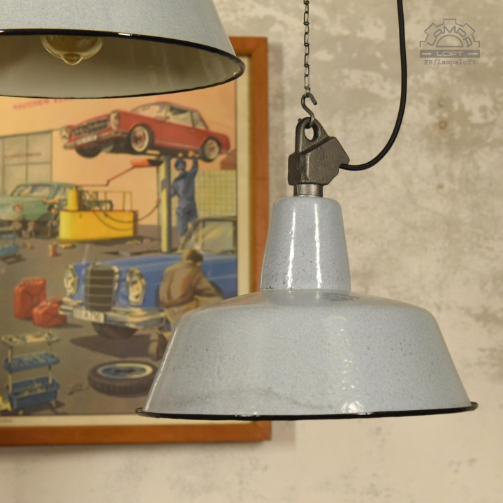 Polskie lampy emaliowane z lat 60'