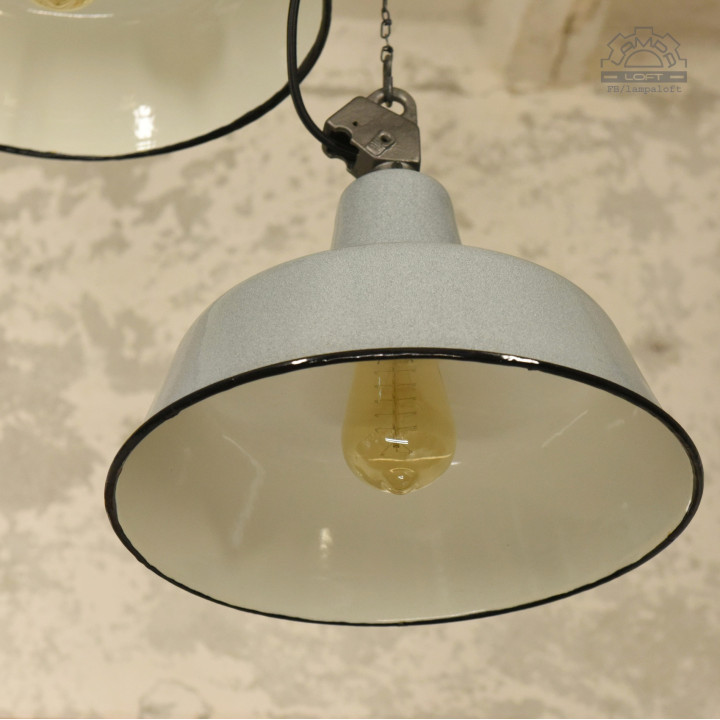 Polskie lampy emaliowane z lat 60'