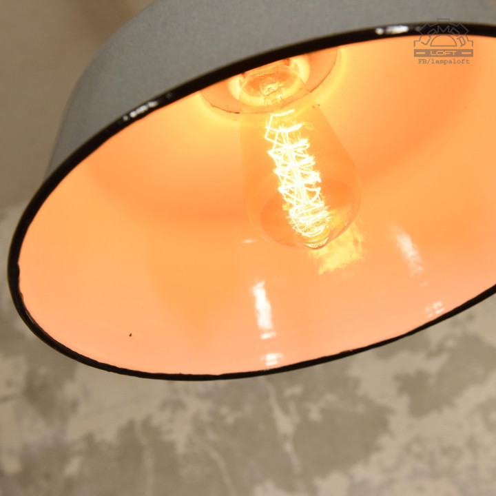 Polskie lampy emaliowane z lat 60'