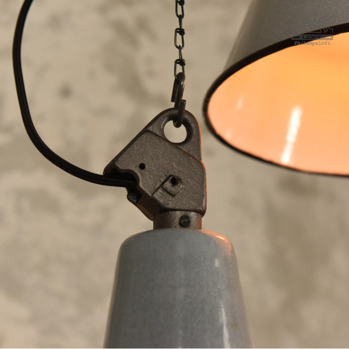 Polskie lampy emaliowane z lat 60'