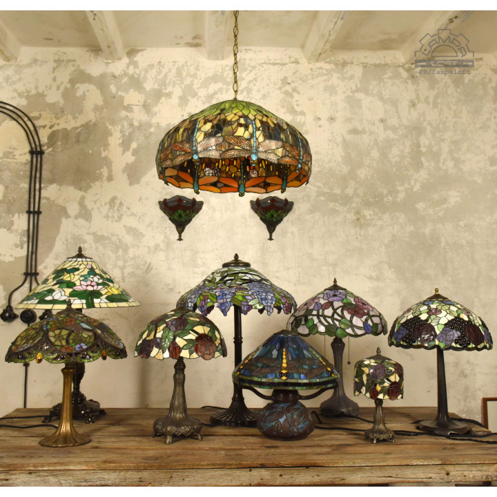 Lampy witrażowe w stylu Tiffany