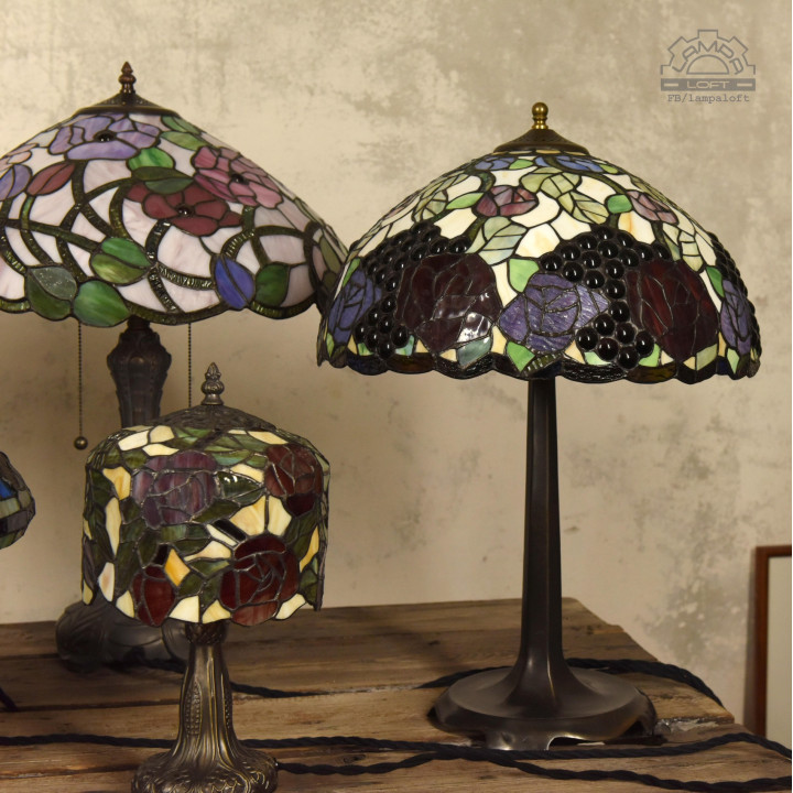Lampy witrażowe w stylu Tiffany