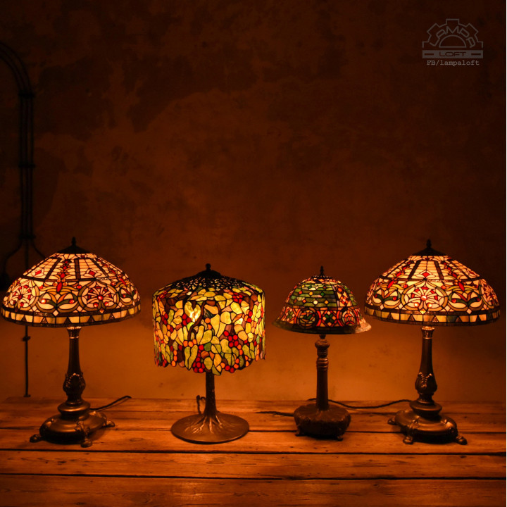 Lampa witrażowa w stylu Tiffany