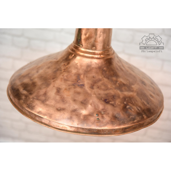 Przedwojenna uliczna lampa miedziana